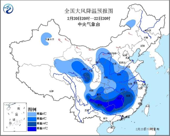 局地降温超6℃！弱冷空气将影响云南大部地区