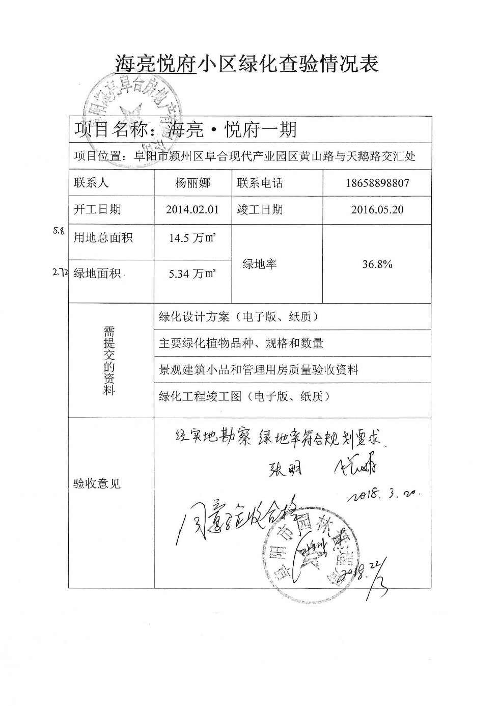 小区绿化验收归属部门详解