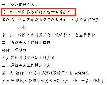 铜官山区退役军人事务局人事任命动态更新